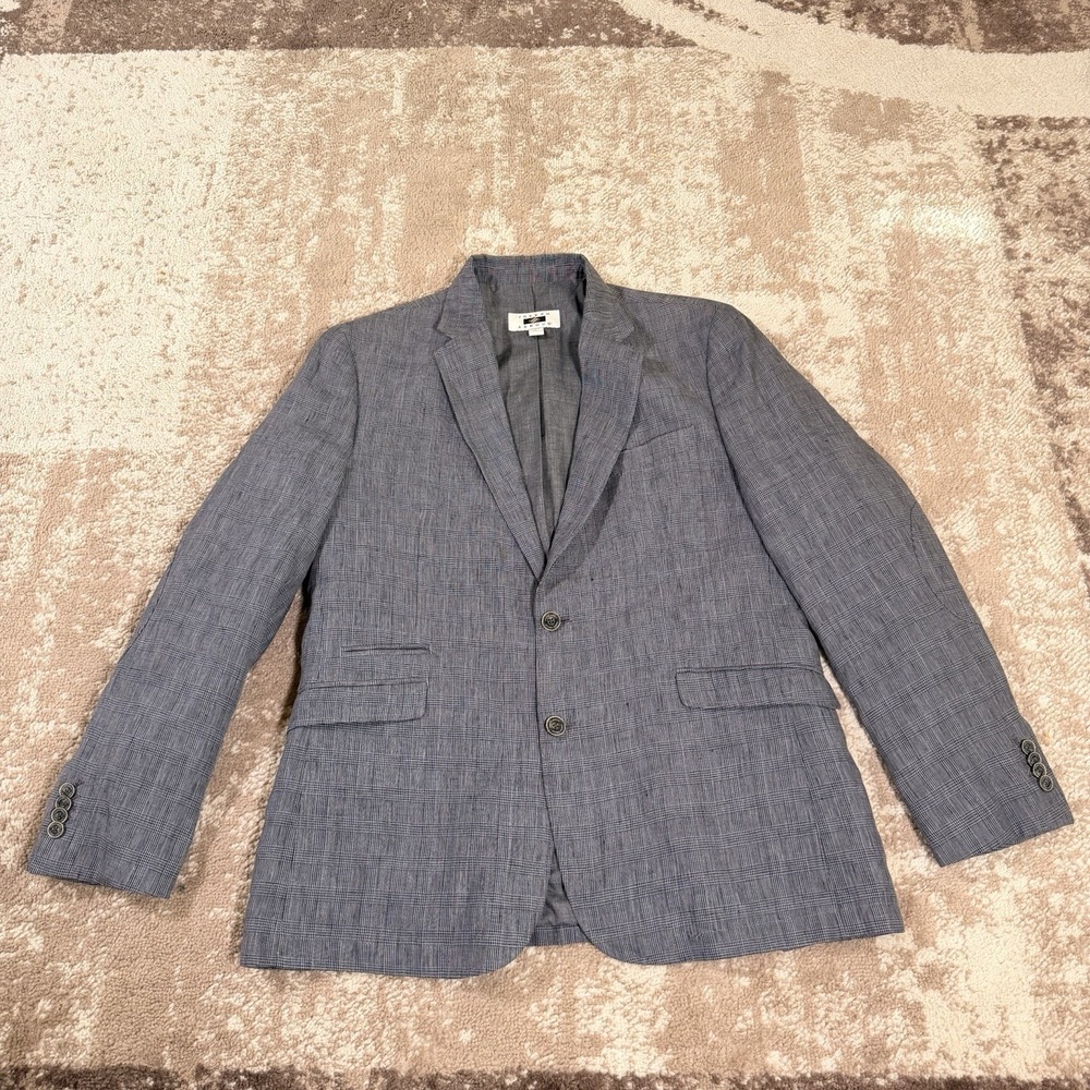Joseph Abboudโ 100% Linen Unstructured Hopsack Blazer Jacket Mens Large Coat